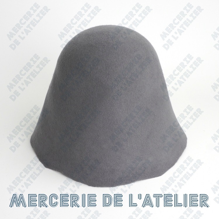 Cono fieltro de lana - Gris Medio