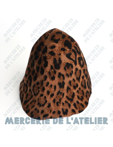Cono in feltro di lana - Leopardo