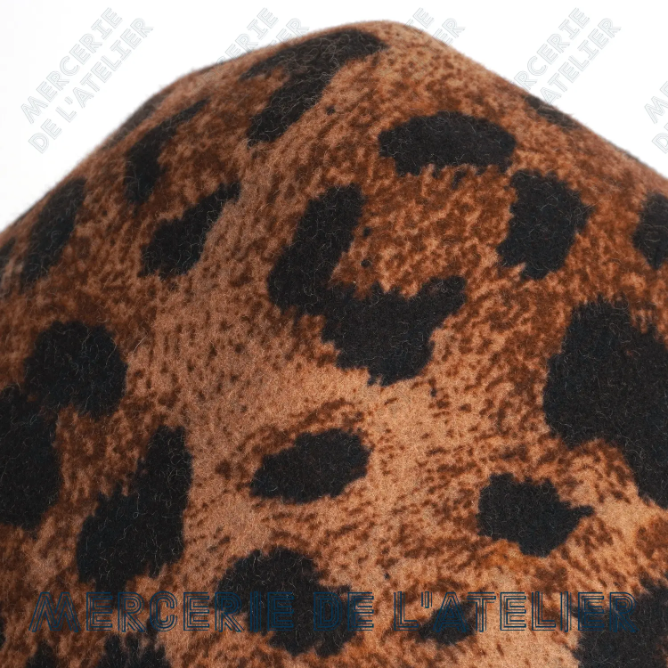 Wool felt hat body cone - Leopard
