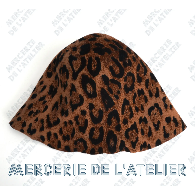 Wollfilz-Hutstumpen - Leopard
