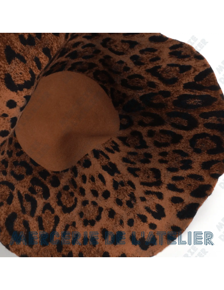 Wool felt hat body cone - Leopard