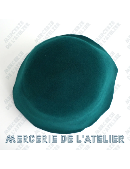 Cône feutre de laine - Vert Emeraude