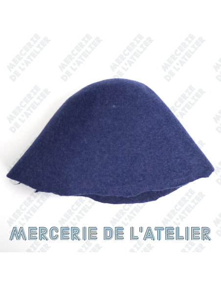 copy of copy of Wool felt cone - Aubergine