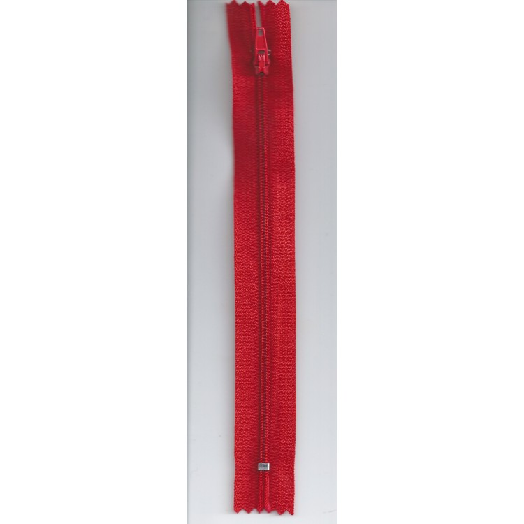 Fecho de correr - Vermelho - 18cm