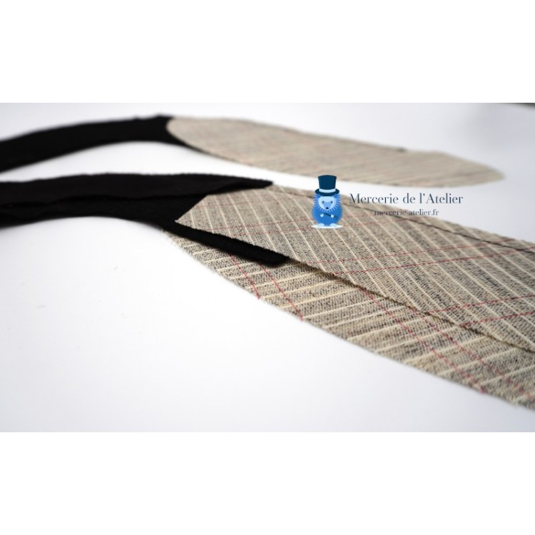 Men's tailoring sleevehead roll with horsehair reinforcement