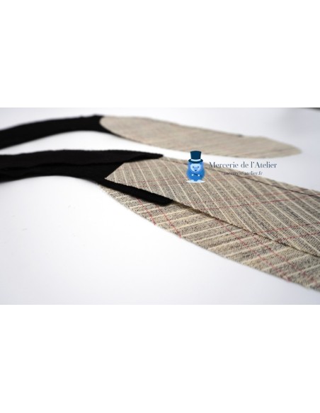 Men's tailoring sleevehead roll with horsehair reinforcement