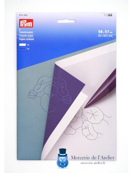 PRYM - Papel químico branco e azul