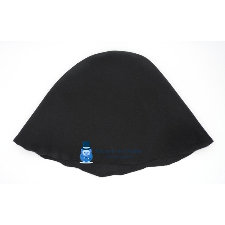 Wool felt cone - Black