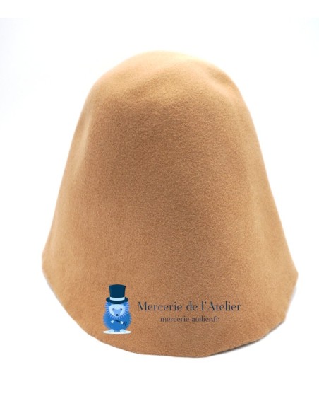 Wool felt cone - Camel