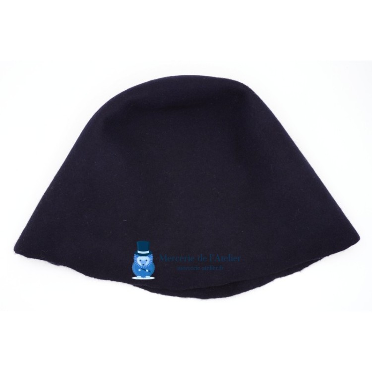 Wollen viltkegel - Marineblauw