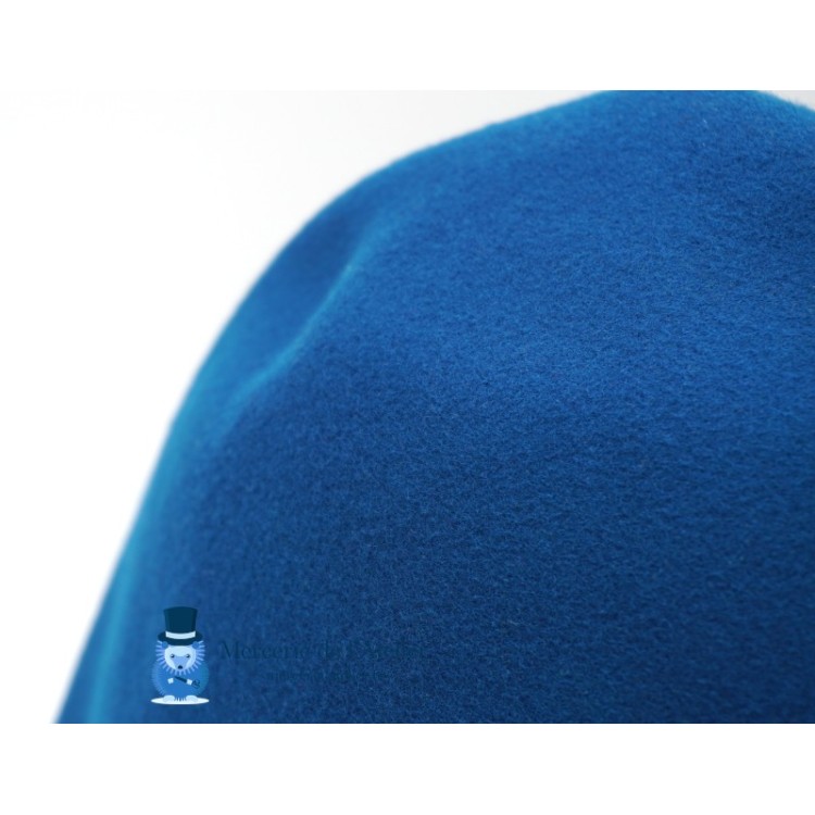 Wollen viltkegel - Petroleumblauw