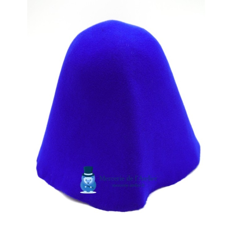 Cono feltro di lana - Blu Reale