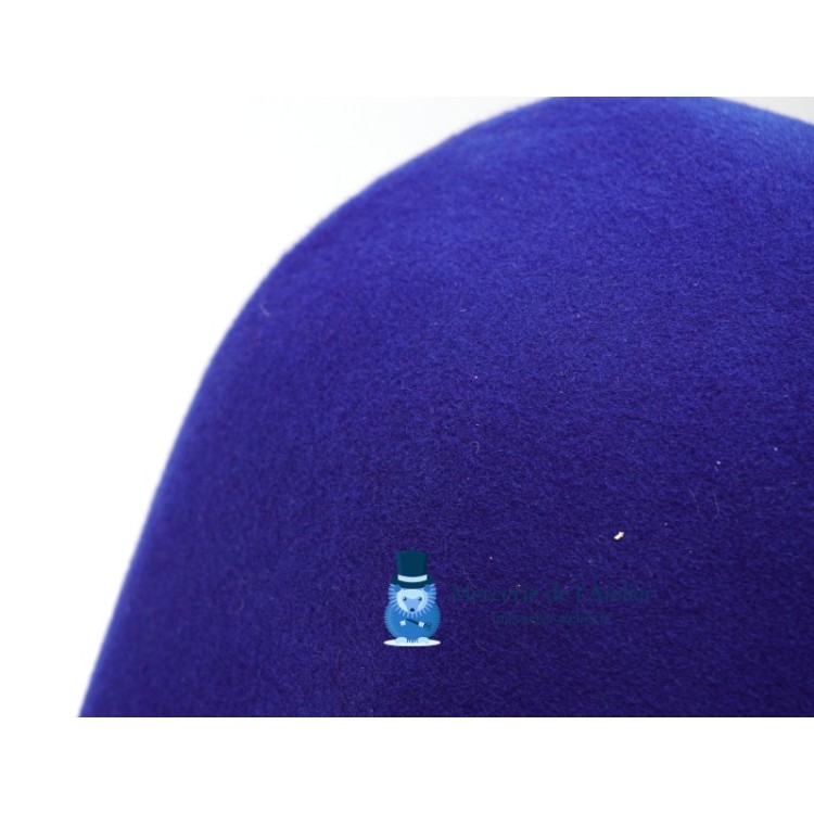 Cone feltro de lã - Azul Cobalto
