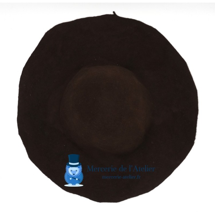Capelina feltro de lã 180gr - Chocolate