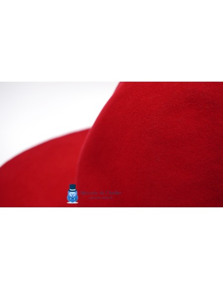 Capelina feltro de lã 180gr - Vermelho Cereja