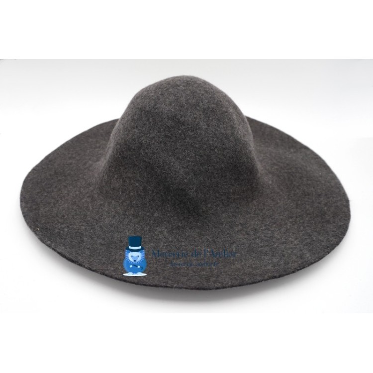 Capelina de fieltro de lana 180 g - Gris Antracita Jaspeado
