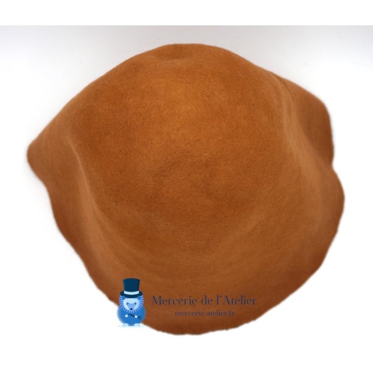 Cono de fieltro de lana bicolor - Caramelo y Negro