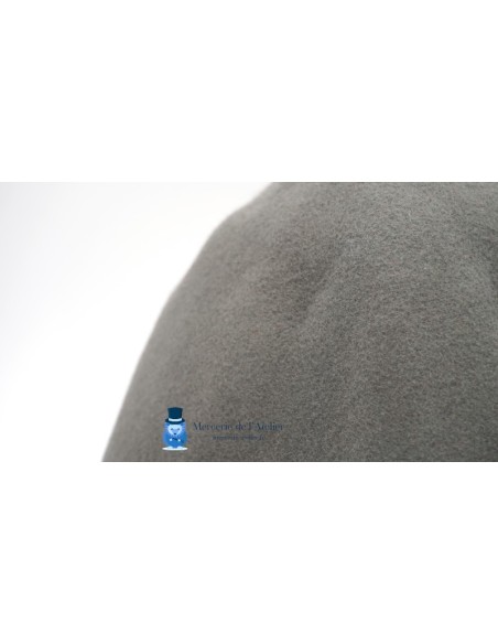 Two-tone wool felt hat body cone - Grey and Black