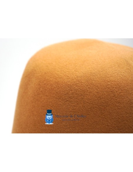 Rabbit fur felt hat body cone - Camel