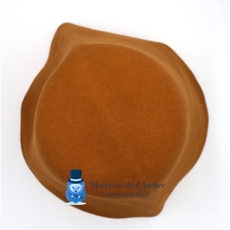 Cone em feltro de pelo de coelho - Caramelo