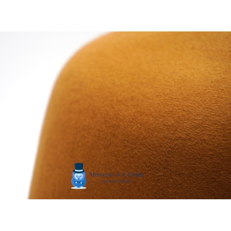 Rabbit fur felt hat body cone - Caramel