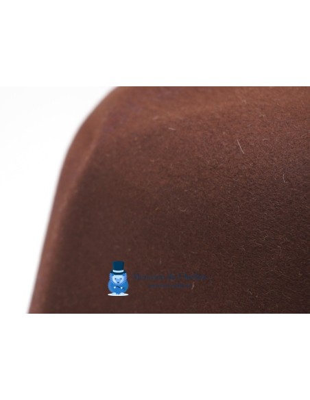 Rabbit fur felt hat body cone - Chocolate