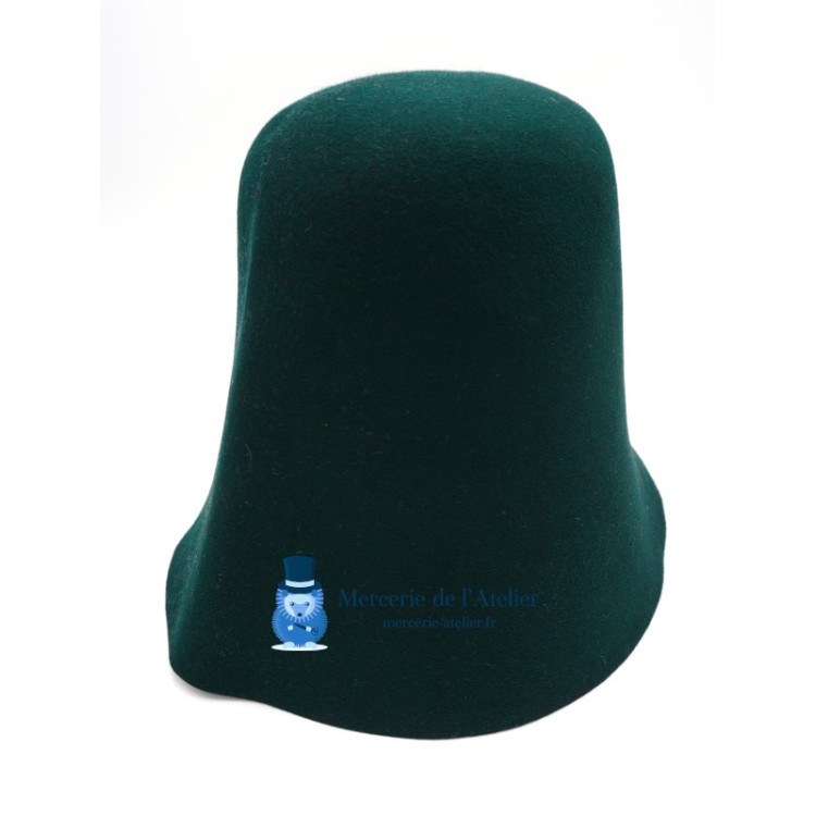 Cono in feltro di pelo di coniglio - Verde Foresta