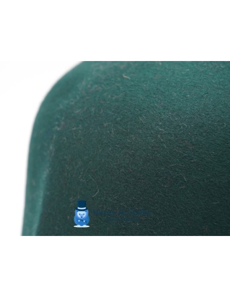Rabbit fur felt hat body cone - Forest Green