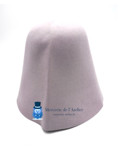 Cono fieltro de conejo - Gris Perla