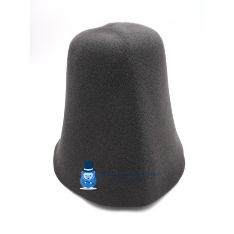 ラビットファーフェルト コーン - マウスグレー