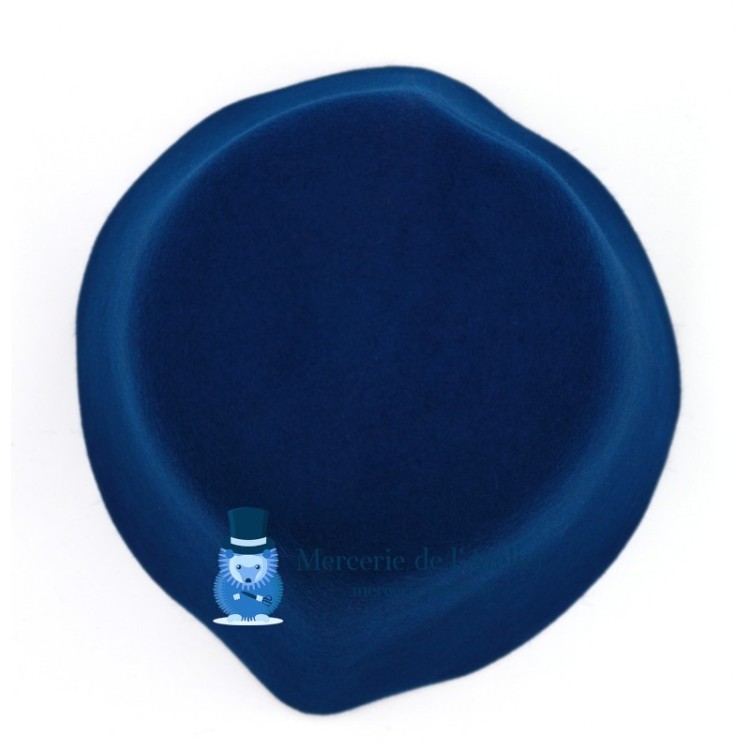 Rabbit fur felt cone - Teal Blue