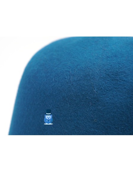Cone feltro de coelho - Azul Pato