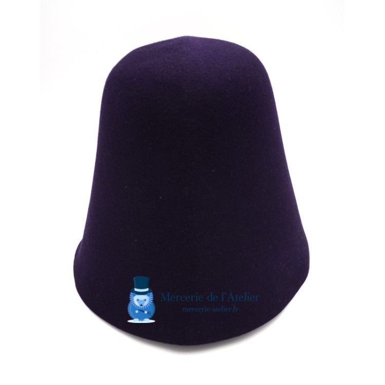 Konijnenhaarvilt hoedkegel - Donker Marineblauw