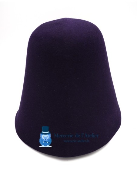 Cone em feltro de pelo de coelho - Azul Marinho Escuro
