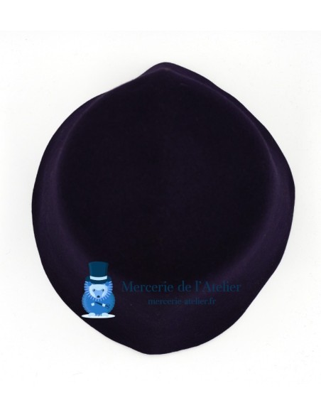 Rabbit fur felt hat body cone - Dark Navy Blue 2