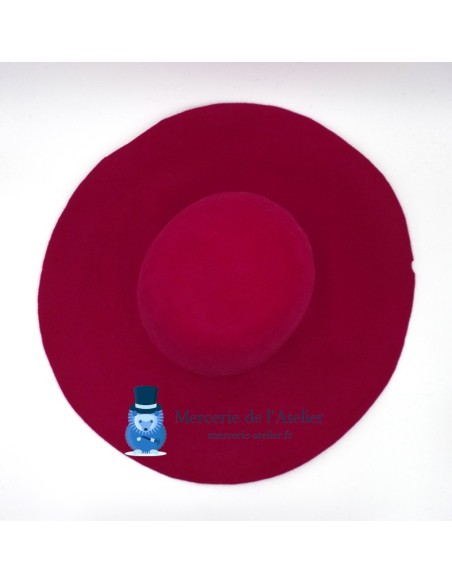 Kaninfellfilz-Capeline - Magenta 2