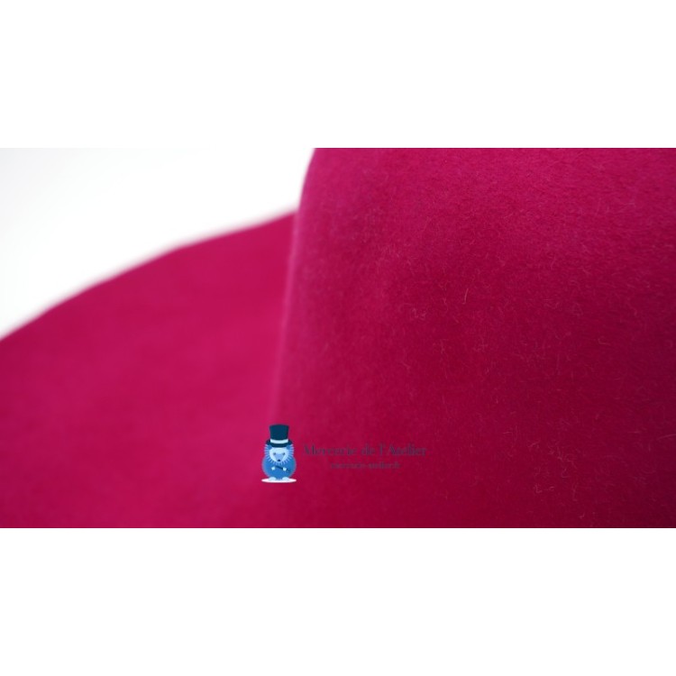 Capelina feltro de pelo de coelho - Magenta
