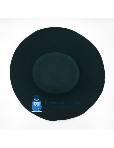 Campana fieltro de pelo de conejo - Verde Botella 2