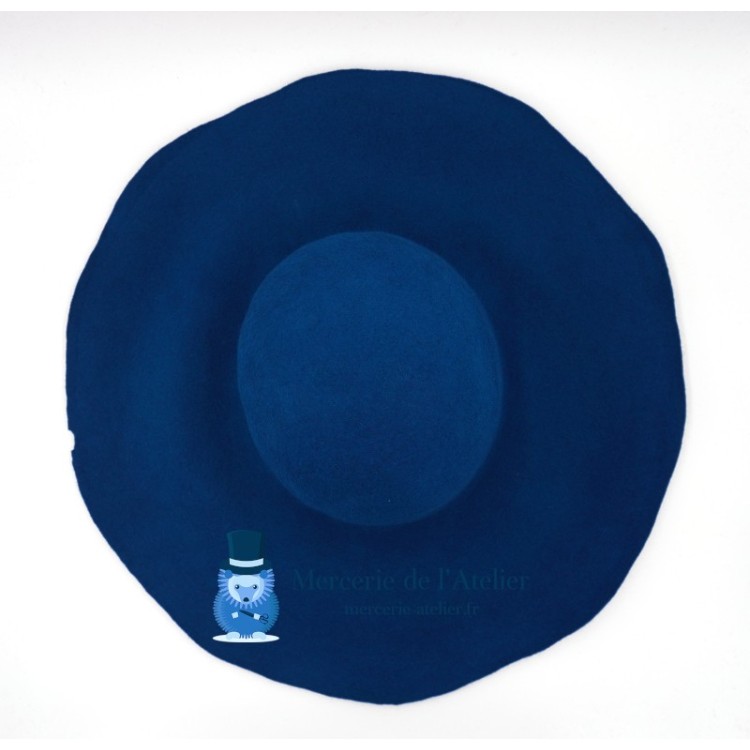 Cappello a cono in feltro di pelo di coniglio - Blu Anatra
