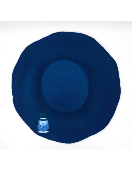 Capeline konijnenhaarvilt - Eendenblauw 2
