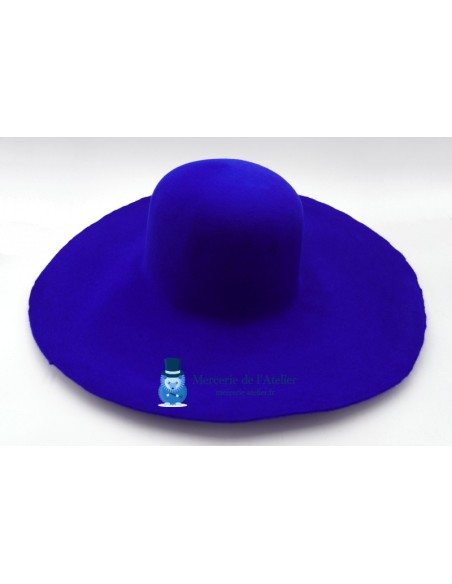 Capelina feltro de pelo de coelho - Azul Real
