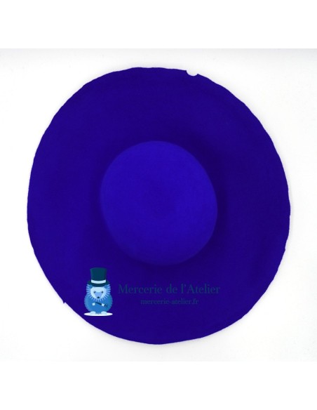 Capelina feltro de pelo de coelho - Azul Real 2