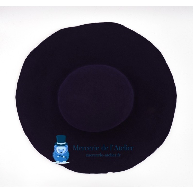 Capelina feltro de pelo de coelho - Azul Marinho Escuro