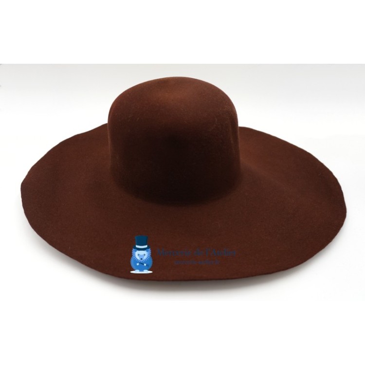 Campana fieltro de pelo de conejo - Chocolate
