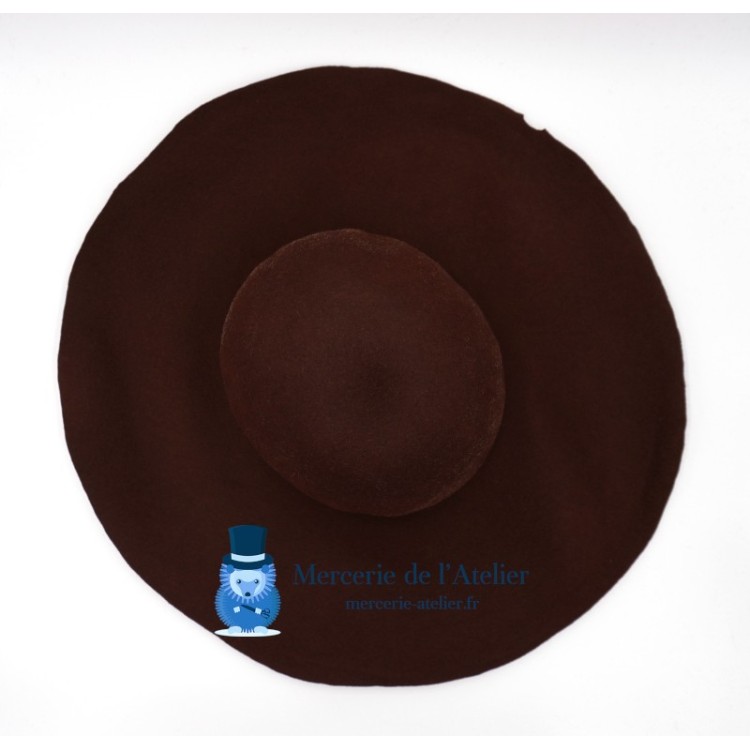 Campana fieltro de pelo de conejo - Chocolate