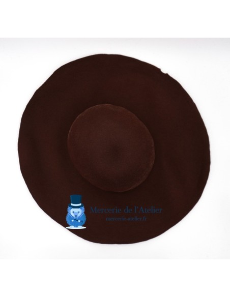 Campana fieltro de pelo de conejo - Chocolate 2