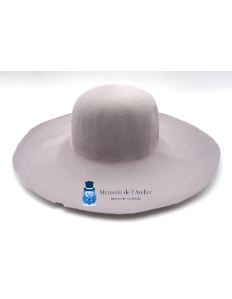 Cappello a cono in feltro di pelo di coniglio - Grigio Perla