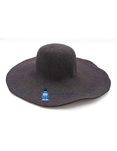 Cappello a cono in feltro di pelo di coniglio - Grigio Antracite Mélange