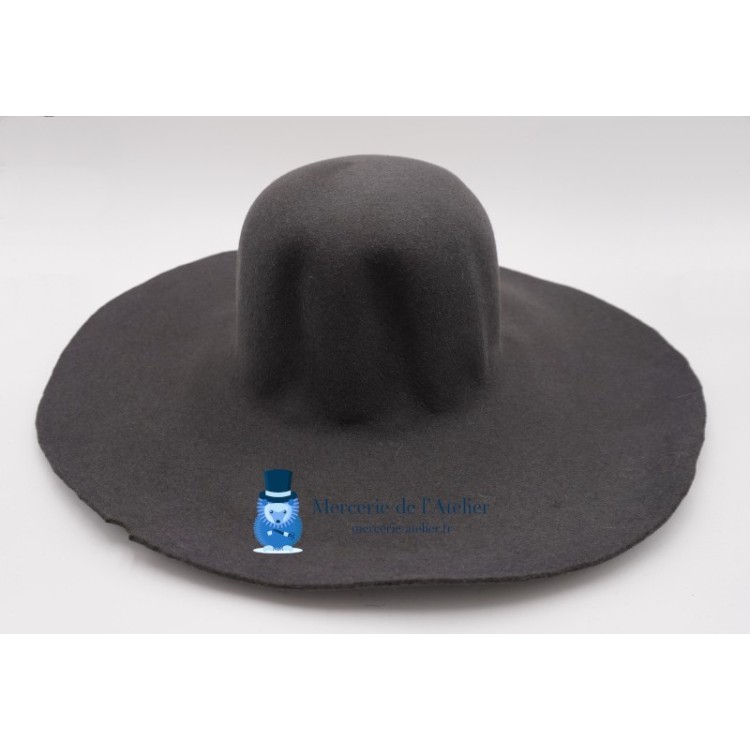 Cappello a cono in feltro di pelo di coniglio - Grigio Topo