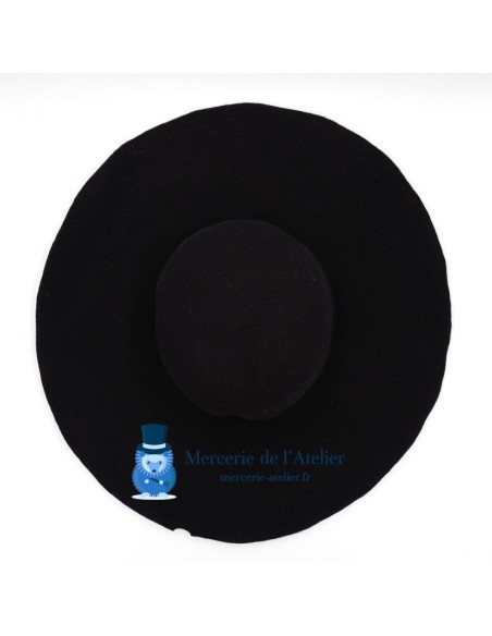Capelina feltro de pelo de coelho - Preto 2